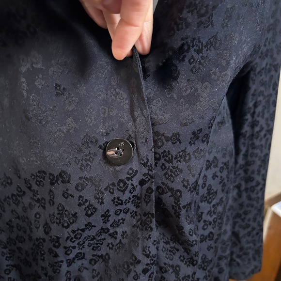 SCOTCH & SODA AMSTERDAM Black Jacquard Belted Blazer Jacket XL - Picture 5 of 10